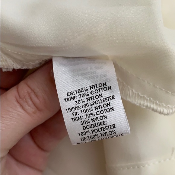 Nanette Lepore cream lace sleeveless top - Picture 6 of 6